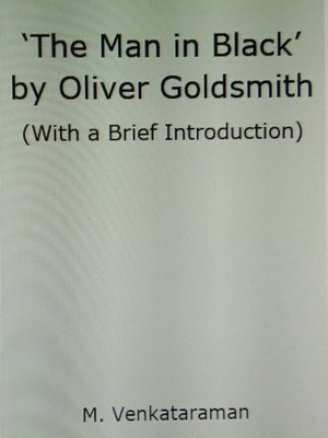 cover image of 'The Man in Black' by Oliver Goldsmith